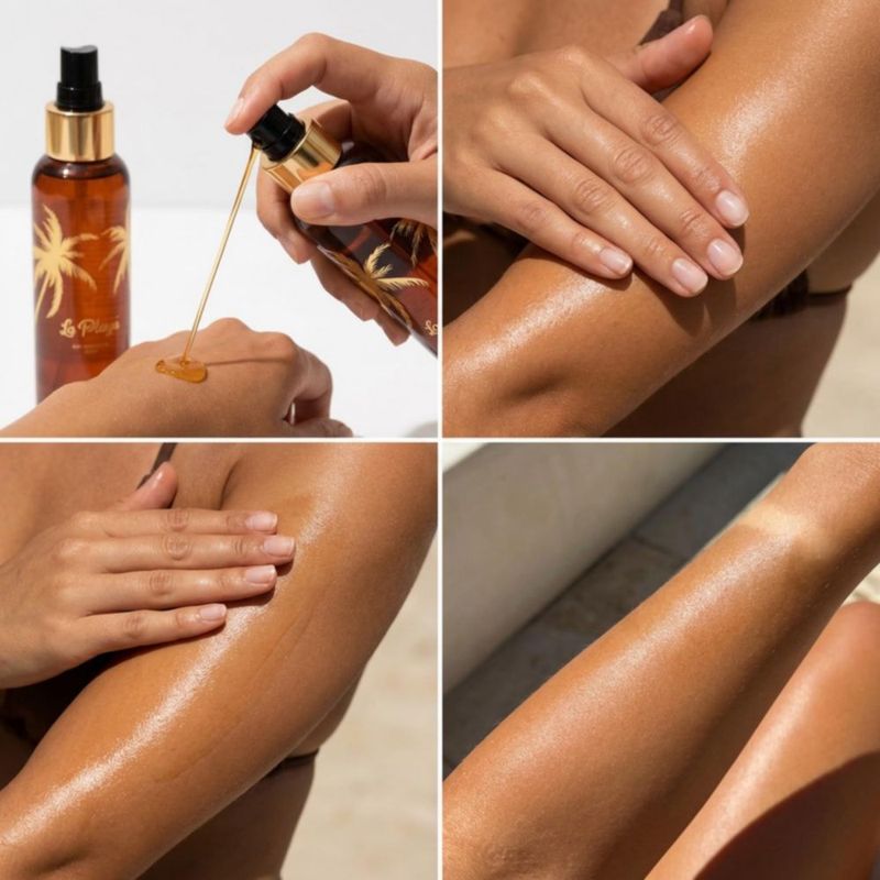 Aceite Acelerador de Bronceado Onyx La Playa 100 ml Spray‑Gel