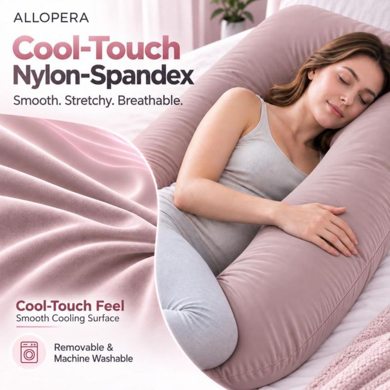 Almohada de Embarazo ALLOPERA Cuerpo Completo Cooling Pro