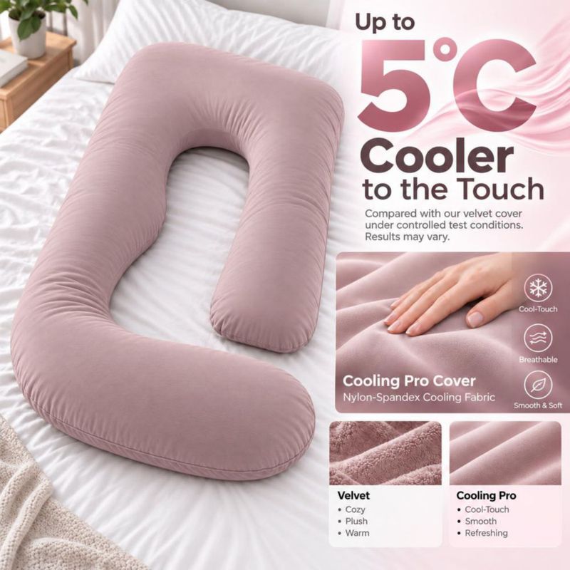 Almohada de Embarazo ALLOPERA Cuerpo Completo Cooling Pro
