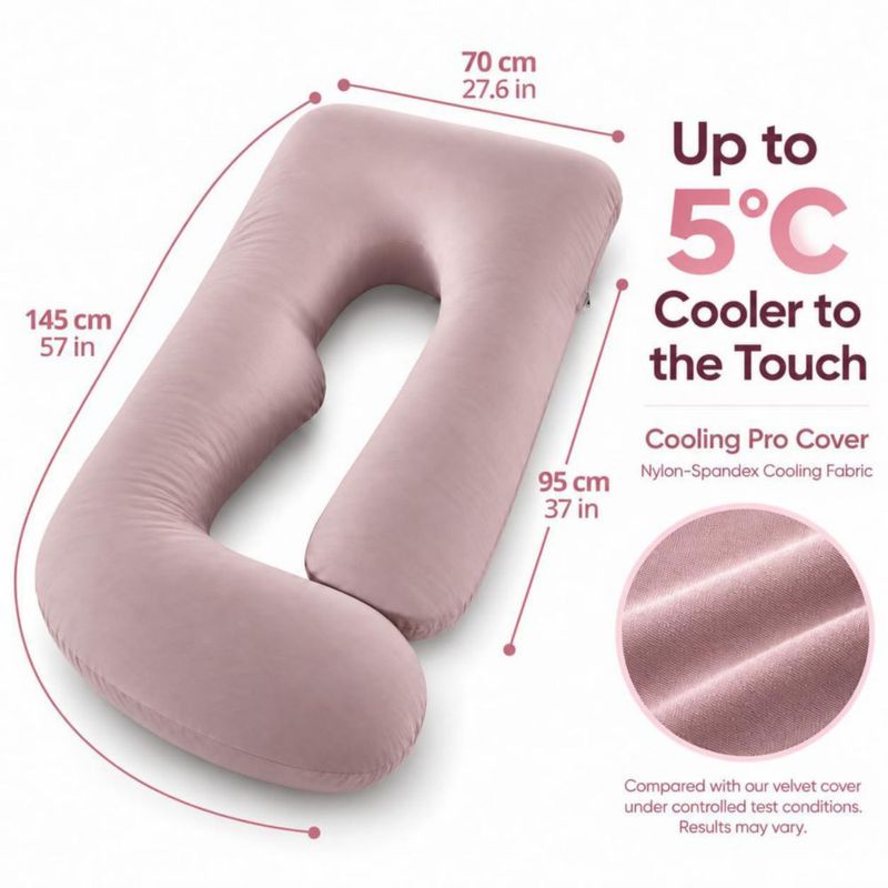 Almohada de Embarazo ALLOPERA Cuerpo Completo Cooling Pro
