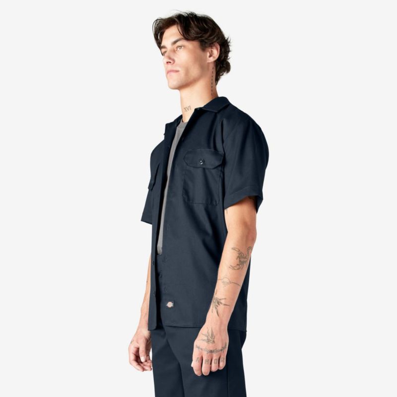Camisa Dickies 2T de manga corta color azul marino oscuro