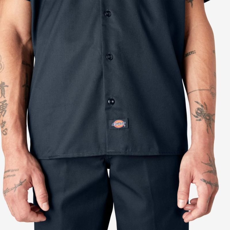 Camisa Dickies 2T de manga corta color azul marino oscuro