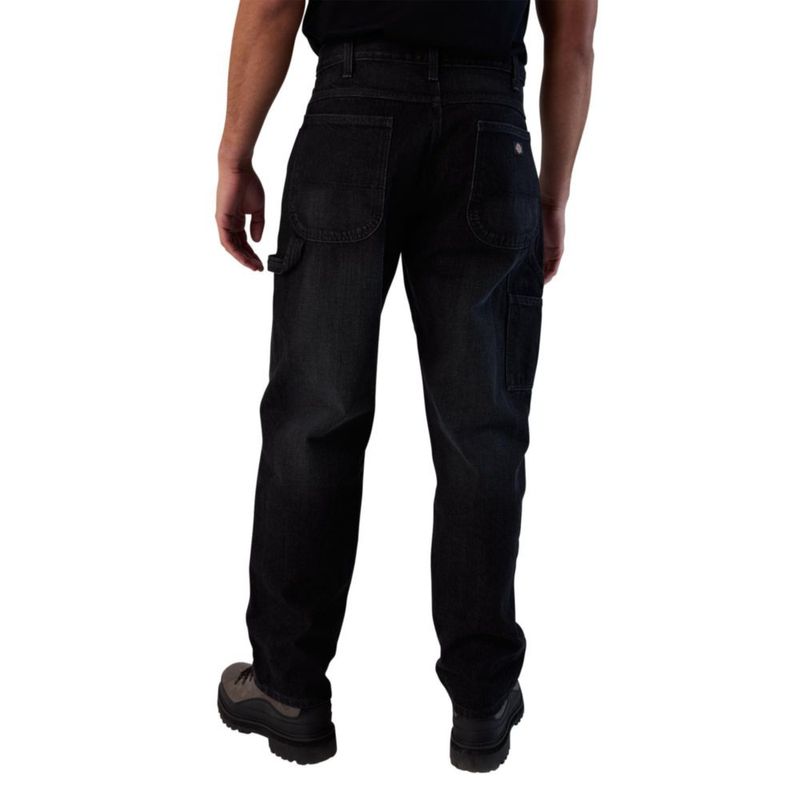 Jeans de Carpintero Dickies de Corte Relajado en Denim Negro