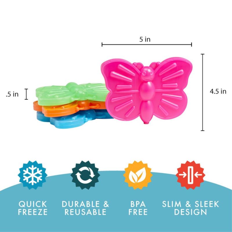 Hieleras Fit & Fresh Cool Coolers para niños 4 piezas mariposa