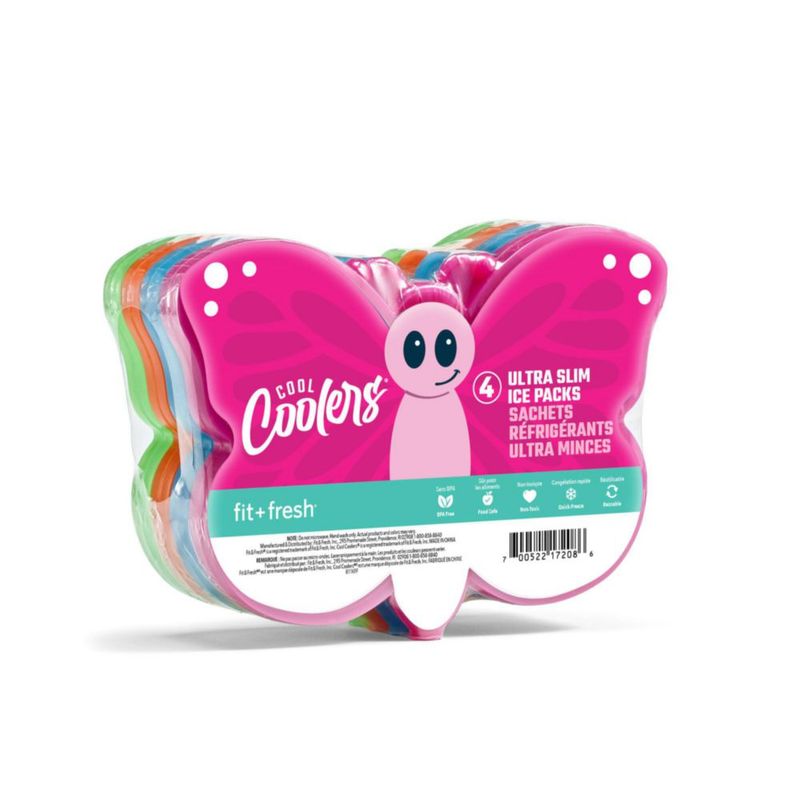 Hieleras Fit & Fresh Cool Coolers para niños 4 piezas mariposa
