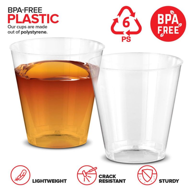 Vasos de chupito Stock Your Home 60 ml paquete de 1000 unidades transparentes