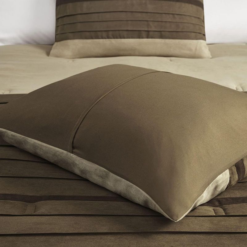 Juego de ropa de cama Madison Park Queen 7 piezas en color natural