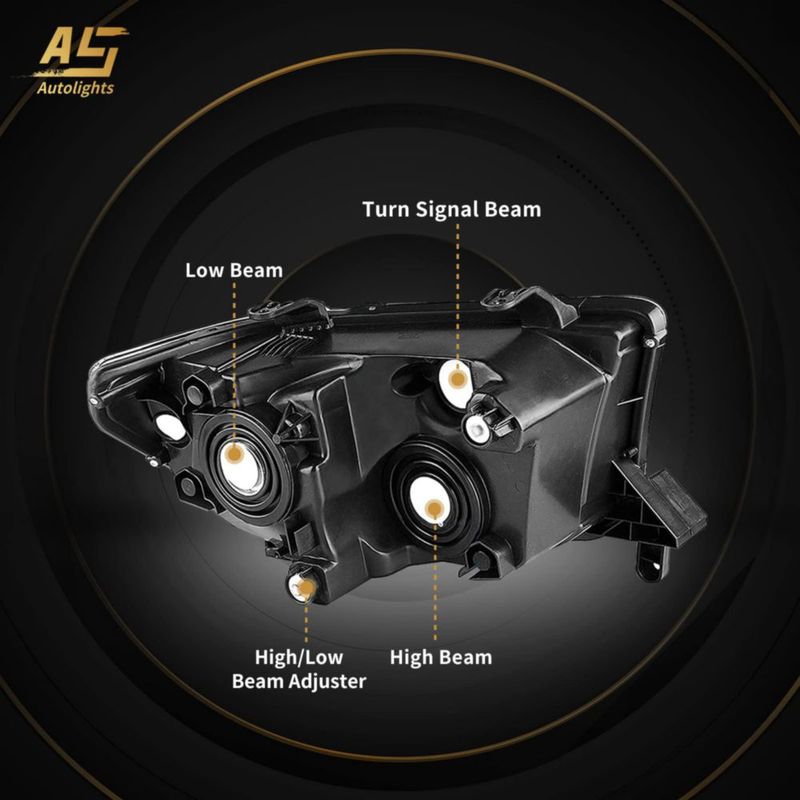 Faros AS para Toyota Tundra/Sequoia 2007‑2017 Negro con reflector ámbar
