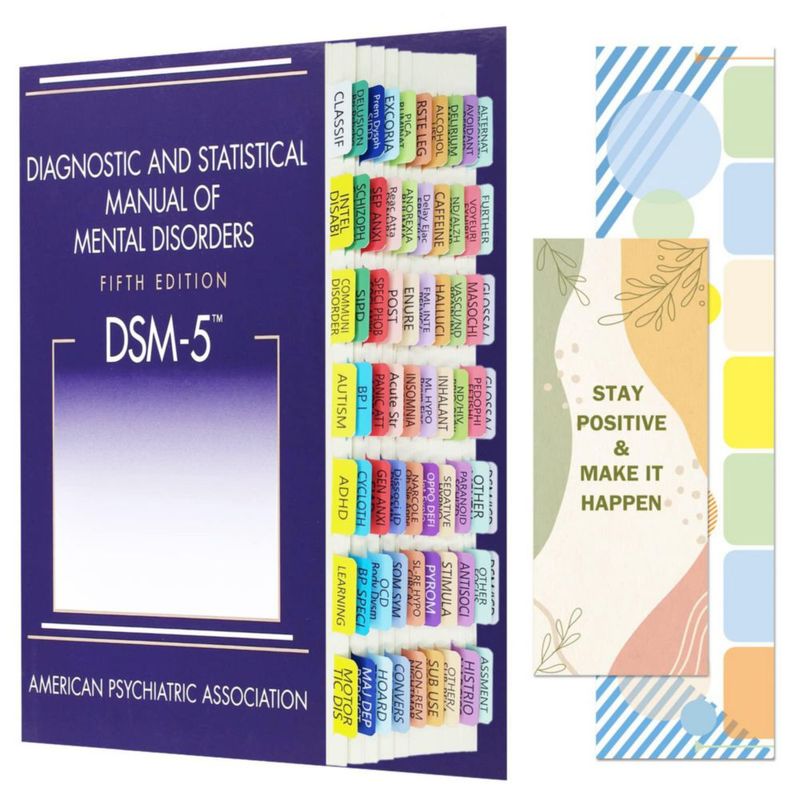 Solapas de índice genéricas DSM-5 codificadas por colores laminadas