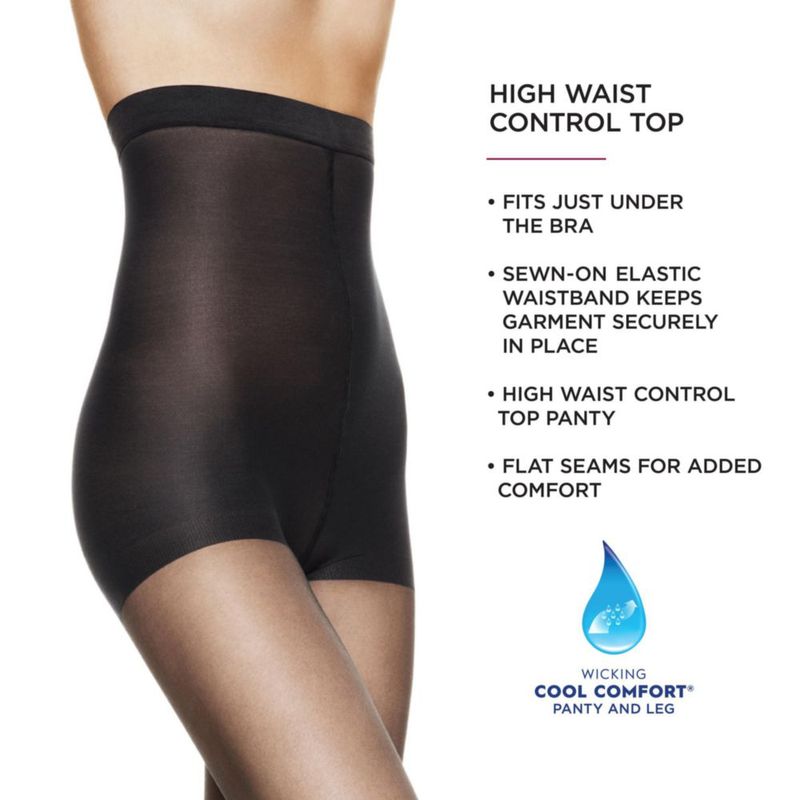 MEDIAS Hanes Silk Reflections con Cintura Alta de Control EF (1 unidad)