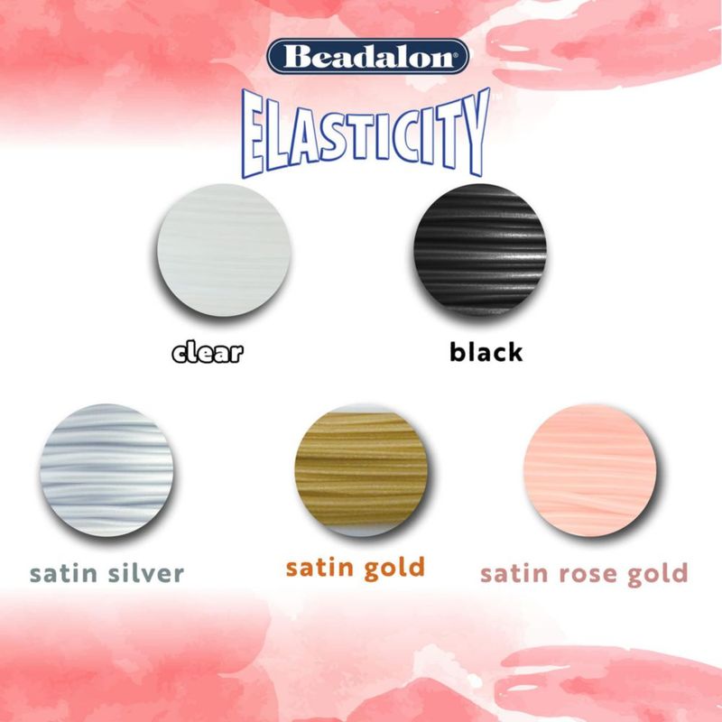 Cuerda elástica para pulseras Beadalon 1.0 mm 100 m transparente