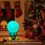 Lámpara mágica printsilk Luna Cartoon 3D con brillo lunar