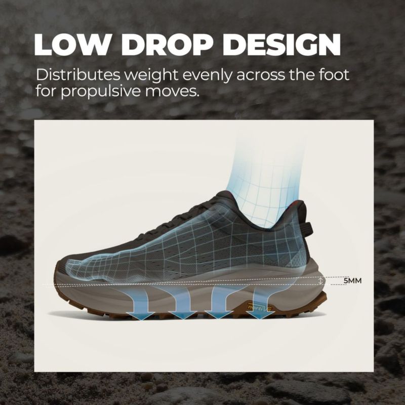 Zapatillas de Trail Running NORTIV 8 25 cm Caqui con Puntera Ancha