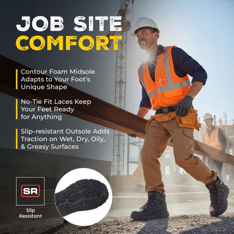 Bota Skechers Work D'Lux Journey SR Slip‑Ins para hombre