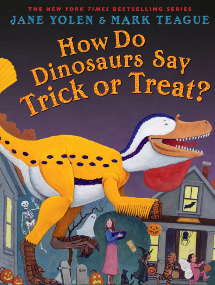 Libro Scholastic ¿Cómo dicen los dinosaurios "Truco o trato"?