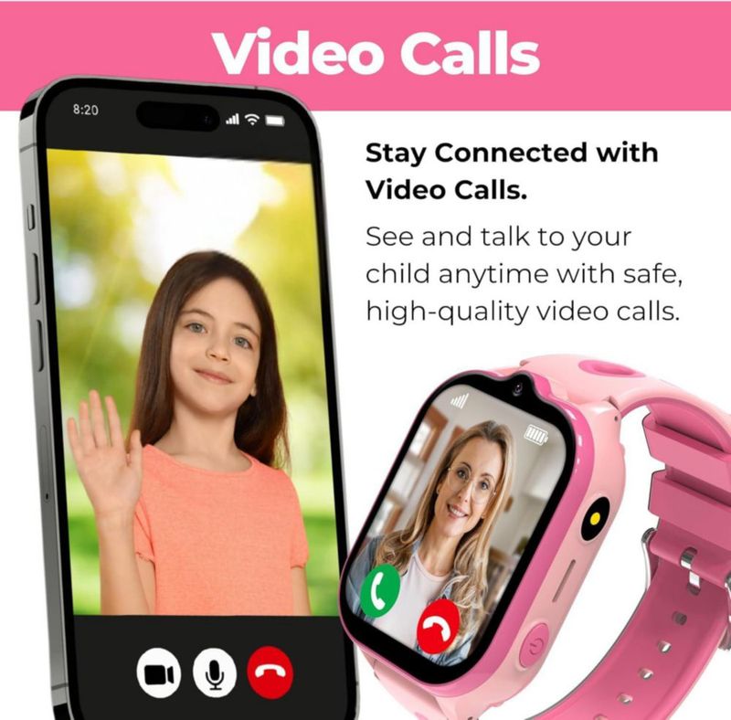 Smartwatch Emojikidz con GPS y Llamadas de Video – Rosa