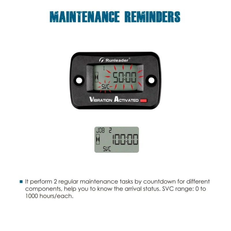 Contador de Horas Runleader RL-HM019E Impermeable e Inalámbrico