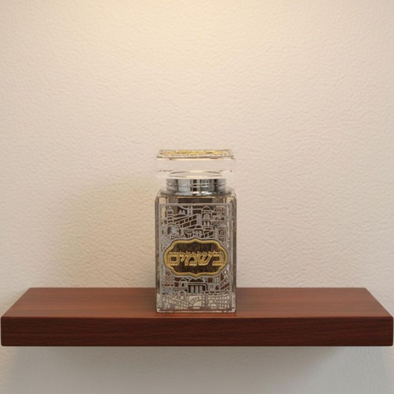 Porta Especias Besamim MASORET de 8 cm con Corte Láser para Havdalah