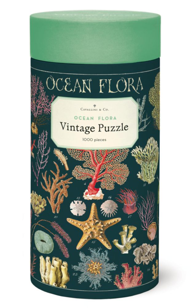Puzle Cavallini Ocean Flora 1000 piezas