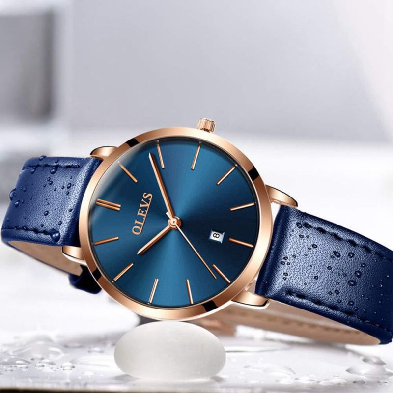 Reloj OLEVS para mujer con calendario luminoso y resistencia al agua