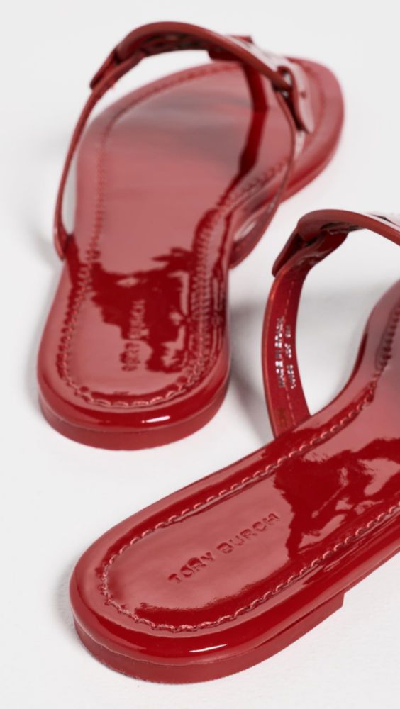 Sandalia Tory Burch Miller Rojo Tucán talla 11 EE. UU.