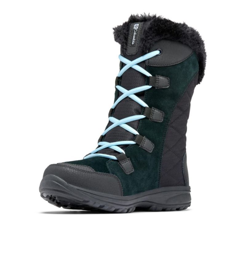 Bota Columbia Ice Maiden II Negro/Oxígeno 6 Ancha