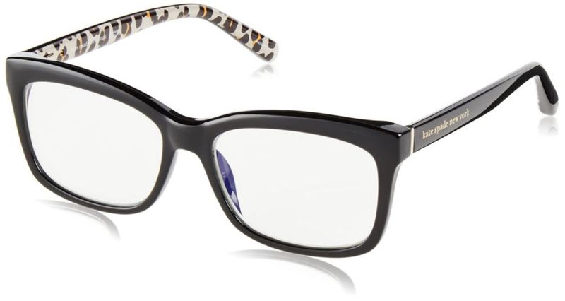 Gafas de lectura Kate Spade New York 53 mm estampado leopardo negro