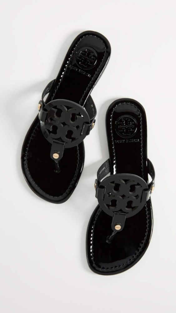 Sandalia Tory Burch Miller talla 6 US negro patentado