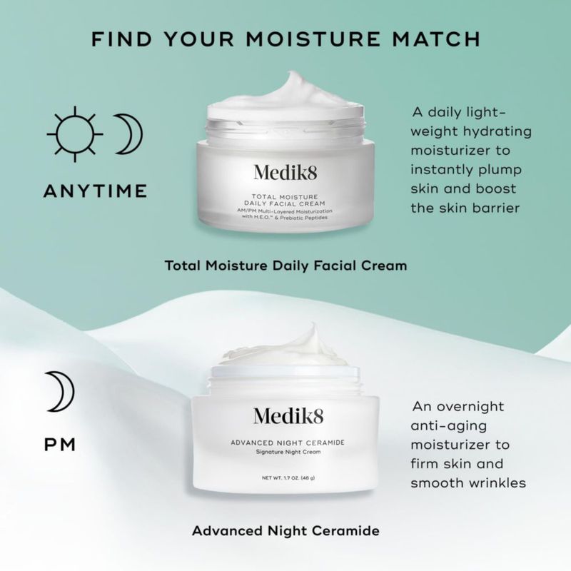Crema facial diaria Moisturizer Medik8 Total Moisture 50 ml