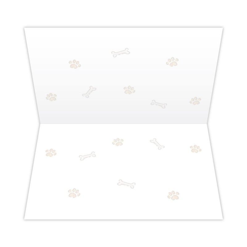 Tarjeta de agradecimiento Dog Speak 12 cm para cuidadores de mascotas