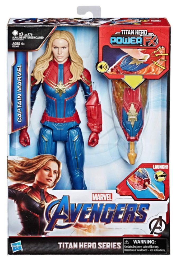 Figura de acción Marvel Avengers Endgame Titan Hero Captain Marvel