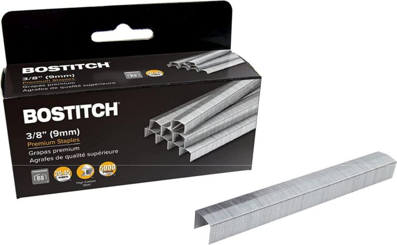 Staples Bostitch B8 PowerCrown de 3/8 pulgadas de longitud paquete de 20 000