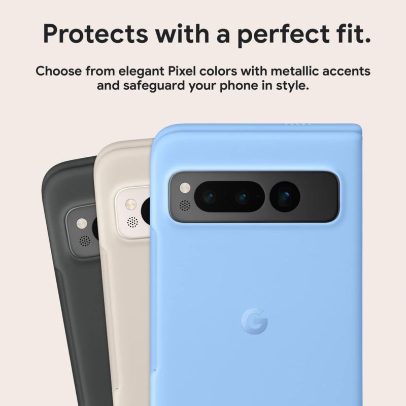Funda para teléfono Google Pixel Fold de silicona que absorbe los golpes