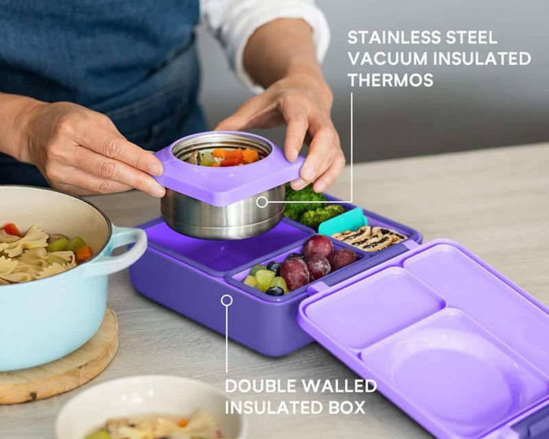 Fiambrera aislante tipo bento Omie Omie Box con tarro termo para comida