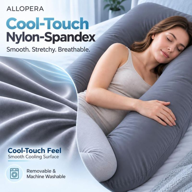 Almohada de Embarazo ALLOPERA Full Body Cooling Pro