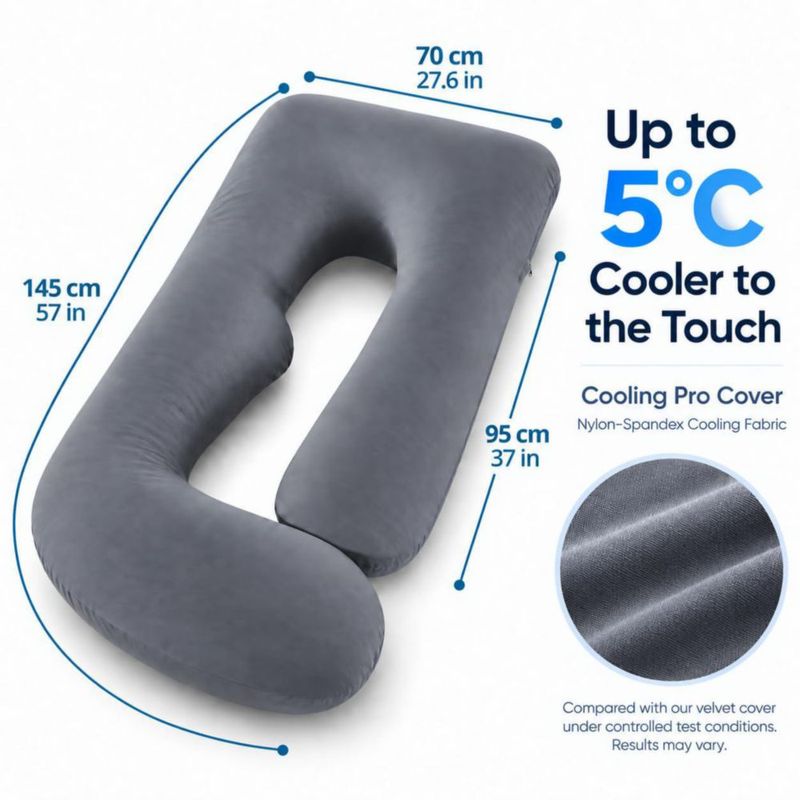 Almohada de Embarazo ALLOPERA Full Body Cooling Pro