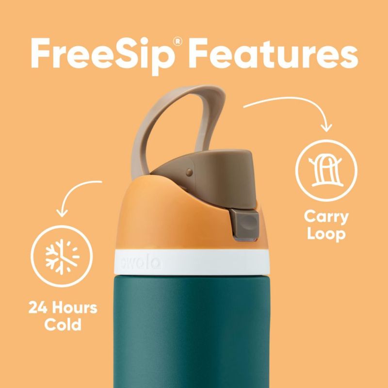 Botella de agua Owala FreeSip de acero inoxidable con aislamiento 950 ml