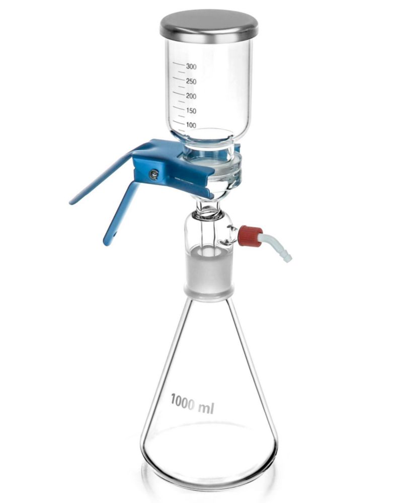Aparato de destilación por filtración al vacío de vidrio QWORK 1000 ml