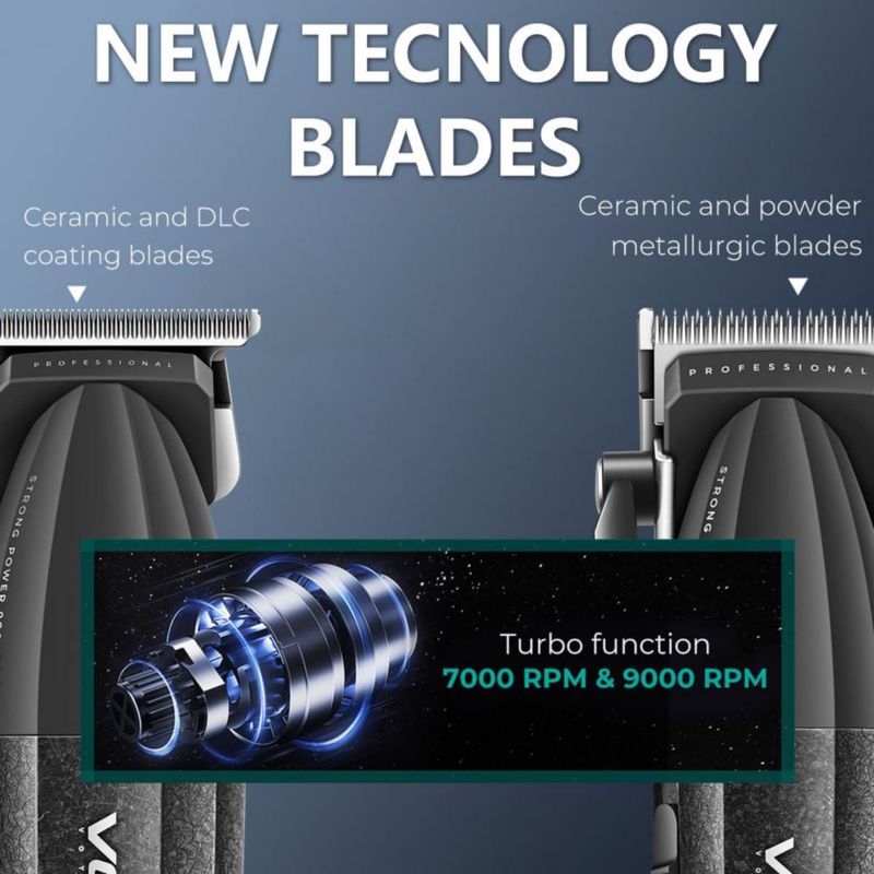 Kit de corte de cabello VGR 640S3 3 en 1 inalámbrico 9000 RPM