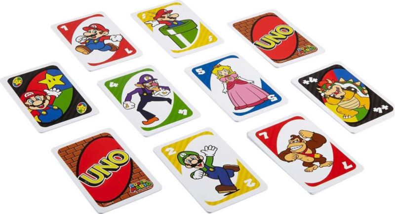 Juego de cartas Mattel Games UNO Super Mario 112 Cards Kids 7+