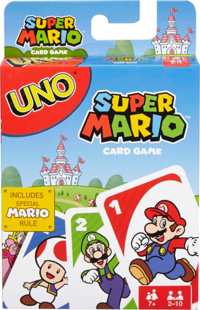 Juego de cartas Mattel Games UNO Super Mario 112 Cards Kids 7+