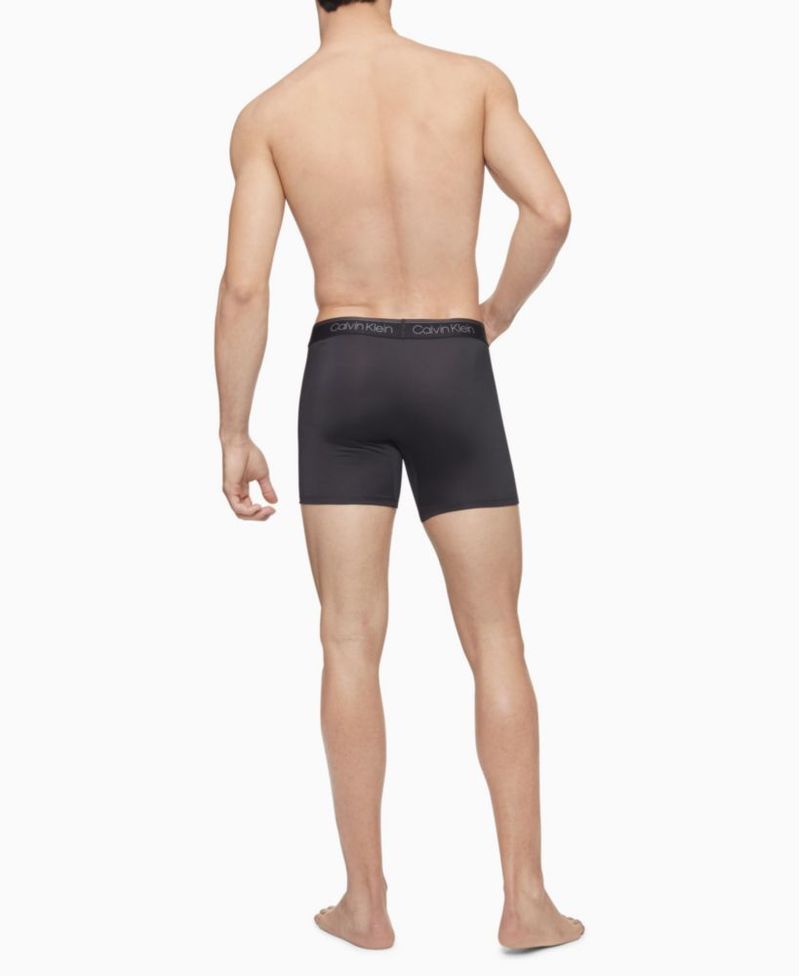 Calzoncillos tipo bóxer Calvin Klein Micro Stretch para hombre paquete de 3 color negro L
