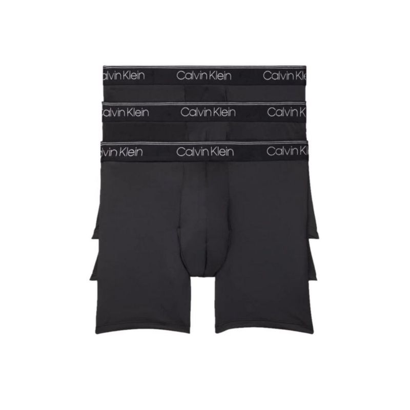Calzoncillos tipo bóxer Calvin Klein Micro Stretch para hombre paquete de 3 color negro L