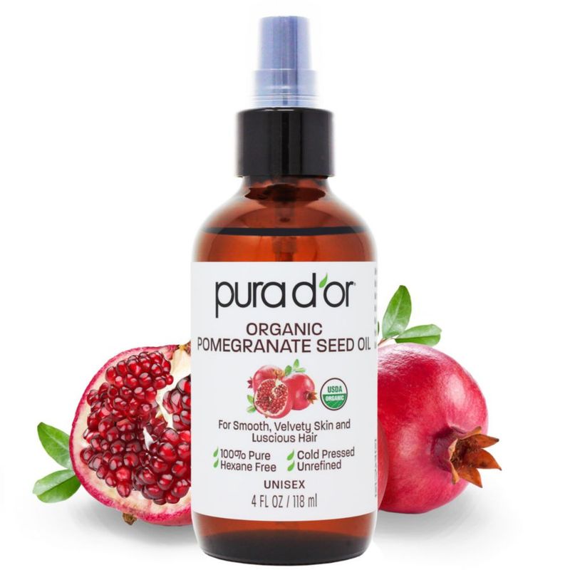 Aceite de granada PURA D'OR 120 ml 100% puro orgánico USDA