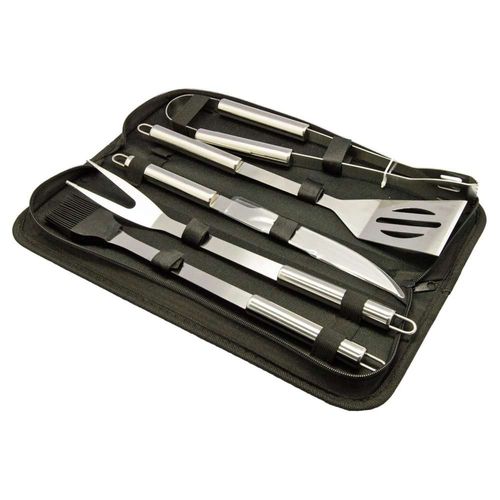 Set 4 utensilios para asador con estuche
