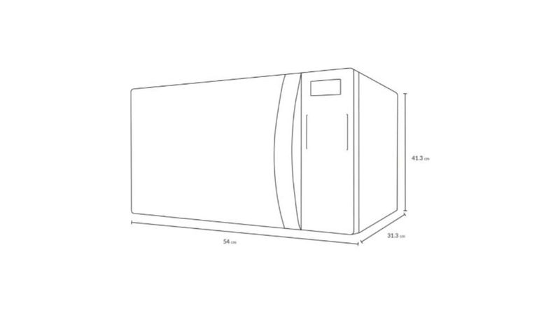 Horno de microondas 1.1 pies Winia KOS-1N2SS- Inoxidable