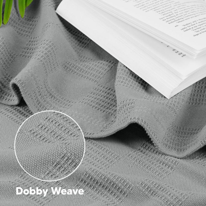 Manta térmica de algodón gris 230 × 180 cm – Utopia Bedding