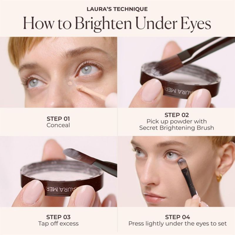 Polvo Fijador Laura Mercier Secret Brightening para Contorno de Ojos