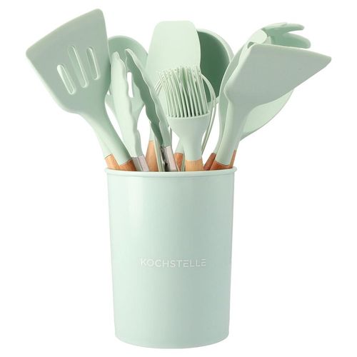 Set De Utensilios De Cocina Kochstelle 12 Pzs Color Verde