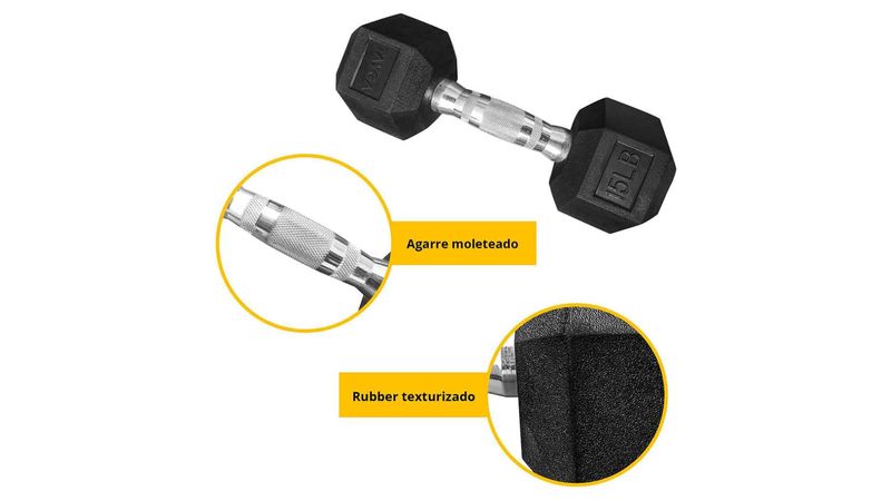 Mancuernas hexagonales 15 online lb